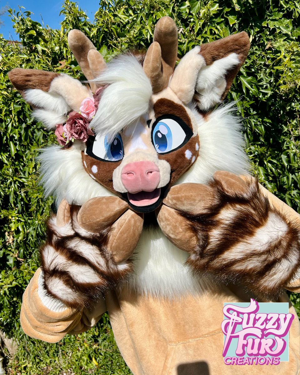FuzzyFurC's tweet photo. Meet Caramello the deer! 🦌 Soft latte deer, bleat! ☕

Up for grabs at Confuzzled in the dealersden! https://t.co/OO1RMuyRSF
