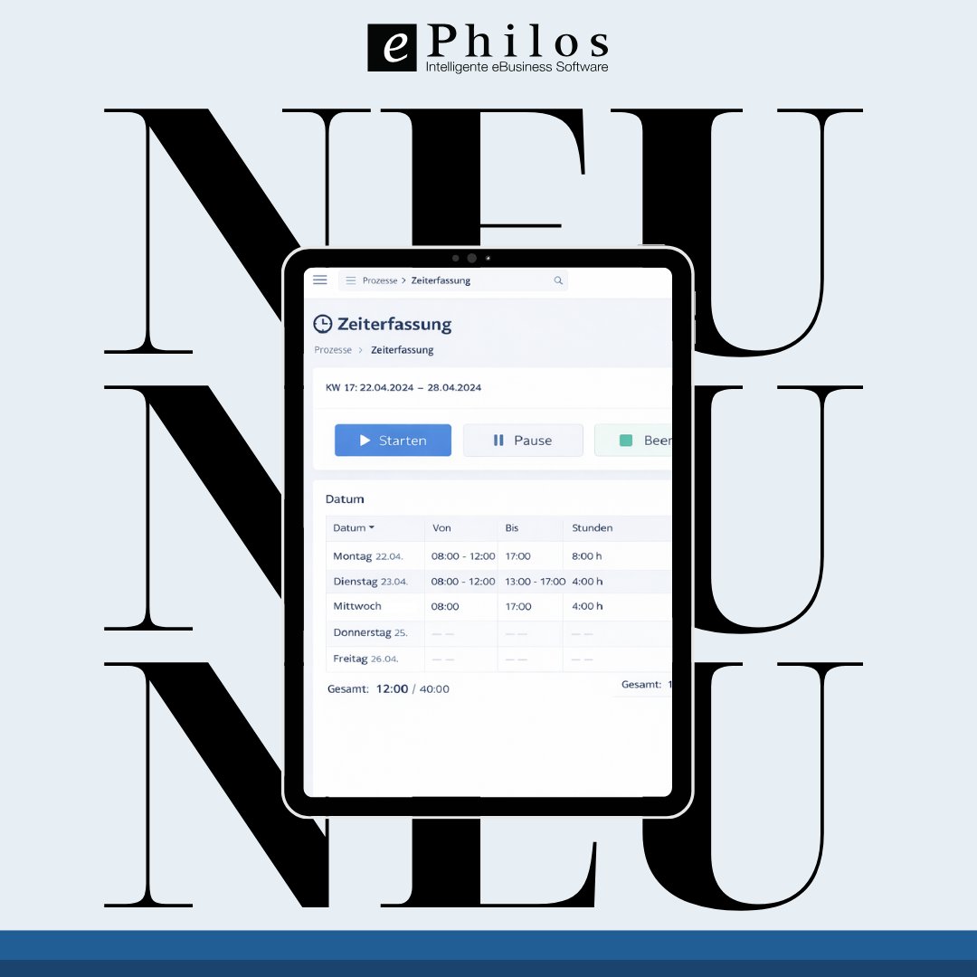 🕒 #Neu: #Zeiterfassung in unserer #Einkaufslösung

Erfassen Sie Arbeitszeiten direkt im System – ohne Medienbrüche, ohne Zusatztools. Transparent, effizient und gesetzeskonform.

#Einkauf #Procurement #SupplyChain #Einkaufsmanagement #DigitalProcurement #Prozessoptimierung #B2B