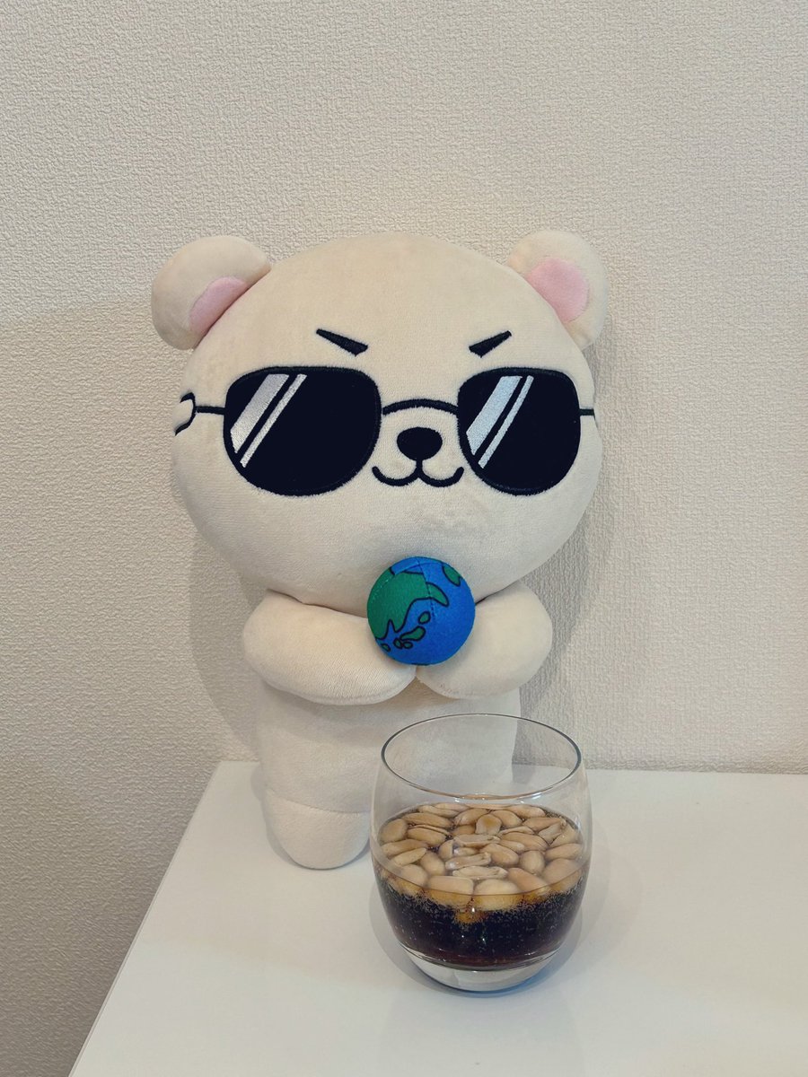 噂の #ピーナッツコーラ
俺も試してみたぜ🐻✨
普通に美味しくてびっくりだぜ〜！