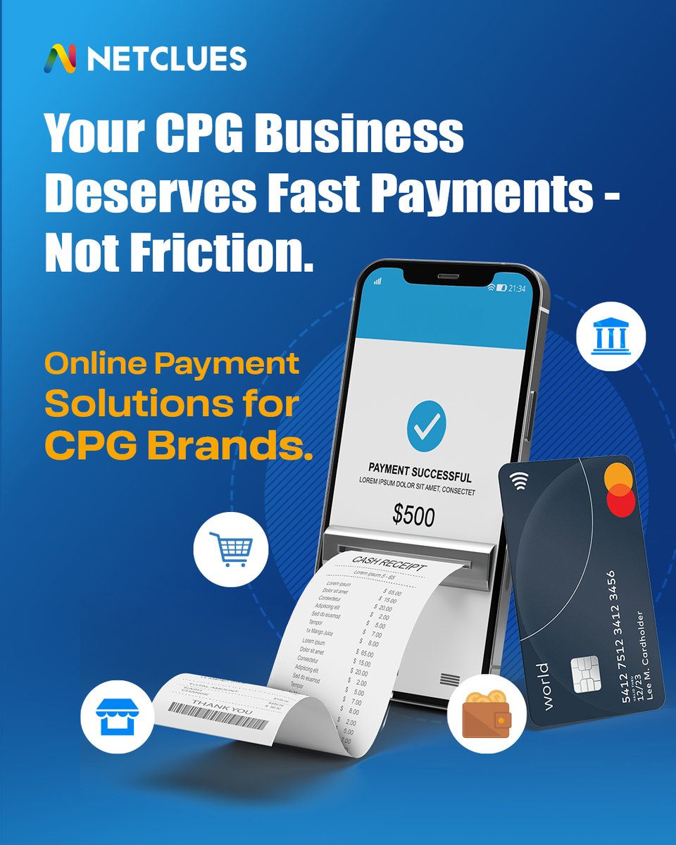 Netclues's tweet image. Small CPG brands can’t grow if payments slow them down.
Fast, secure, flexible online payments turn buyers into repeat customers.
Netclues helps CPG SMEs deploy systems that scale.
📞 +1 (345) 525-9999
 #CPG #OnlinePayments #Ecommerce #Netclues