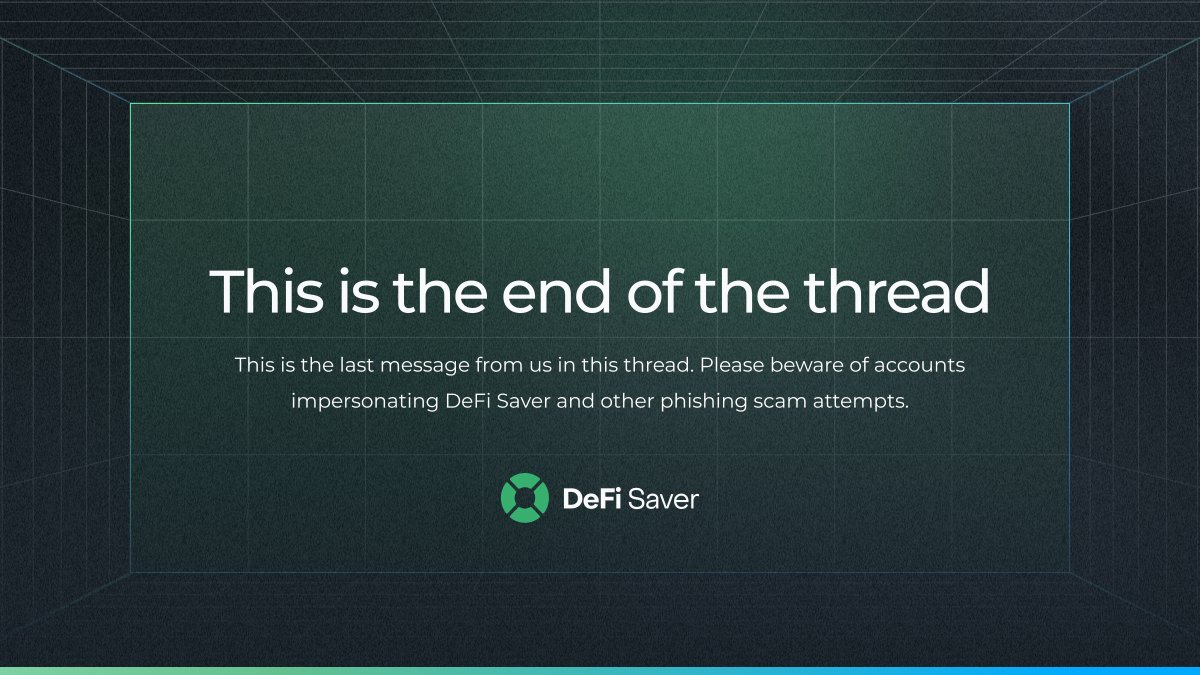 DeFi Saver tweet media