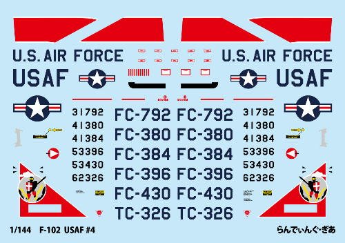 f_2a_hayabusa's tweet photo. Now on sale.

1/144 F-102 DELTA DAGGER USAF#4(Decals)
Marking of the 68FIS.
https://t.co/MePBjTn0oz
#144scale #F102 #USAF https://t.co/vLiMyySXUv