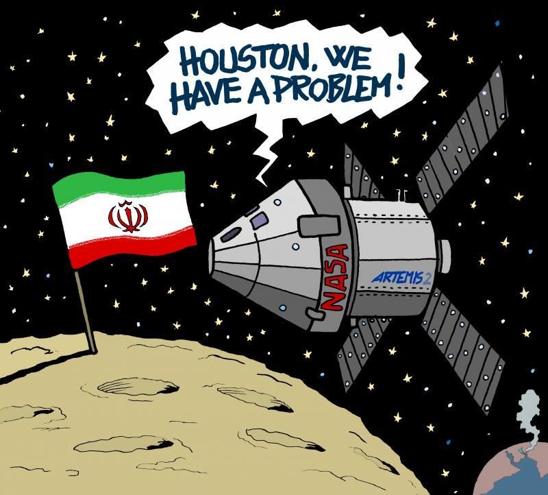 cartoonmovement's tweet image. Moon mission. Our new cartoon collection: buff.ly/De4F4Jg

These cartoons are by Franco Juri, Thiago Lucas, @sajithkumar and @monerojerge

#ArtemisII #moon #NASA #Iran