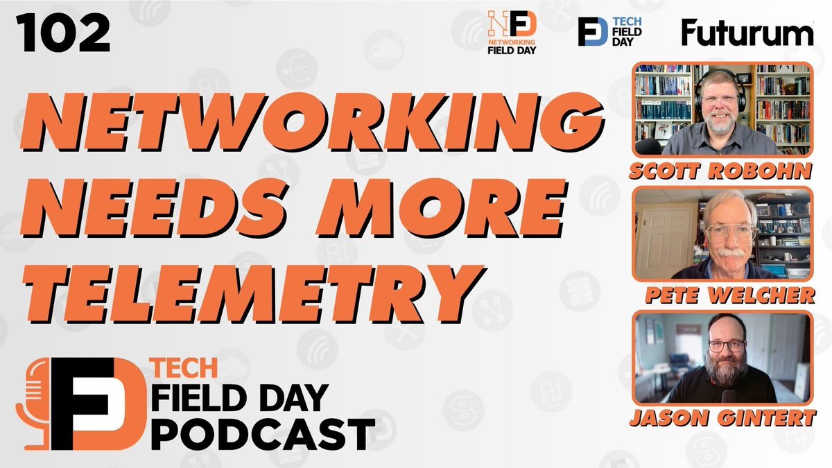 TechFieldDay's tweet photo. Telemetry is vital in modern networking, but managing growing data is a challenge. 📊

Tom Hollingsworth, Scott Robohn, Jason Gintert, &amp; Pete Welcher discuss how it delivers real-time insights on the Tech Field Day Podcast. 

#TFDPodcast #NFD40 #Networking #NetworkTelemetry #Data https://t.co/jALDmJwXv9