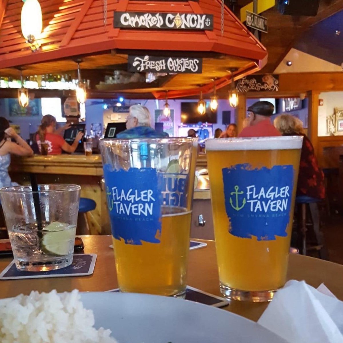 FlaglerTavern's tweet photo. Happy National Beer Day! On this day we celebrate the world's most widely consumed adult beverage.
Celebrate among friends around the world, thanking those who work brewing delicious beer in our area, around Florida, &amp; the world!
Let’s raise a pint (or 3) here today, cheers! 🍻 https://t.co/Auh0RiHxip