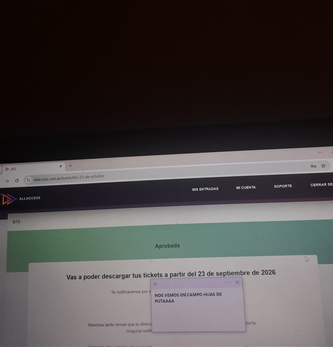 abiiii VA A VER A BTS tweet media