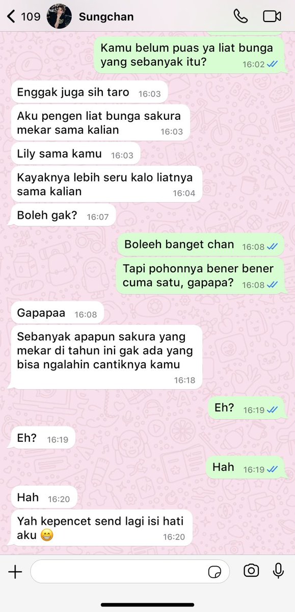 ada yang bersemi mekar tapi bukan cuma bunga 🌸🤍