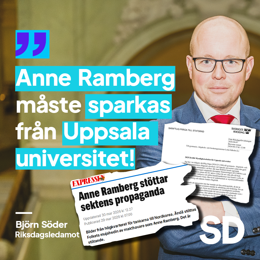 Björn Söder (SD) 🇸🇪❤️🇺🇦 🇮🇱🇦🇲🇹🇼 tweet media