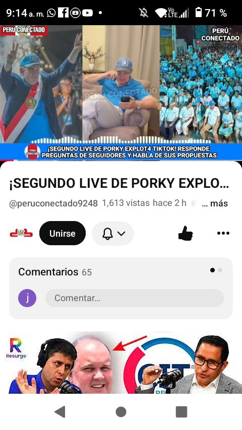 Rafael Lopez aliaga hizo un live en TikTok🎶🎶 Ayer e hizo 3 millones de like... Lo dejo en el suelo a Cristo rata el influencer mas ganador.. Porky tiene 3 millones fe votos seguros y hablara en su proximo live sobre el resultado en redes sociales sobre su candidatura