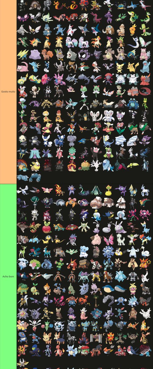 HoshinoGabb's tweet photo. Tier list de todos os pokemons (menos o Garchomp Z, eu acho) https://t.co/G2UjzEfwrd
