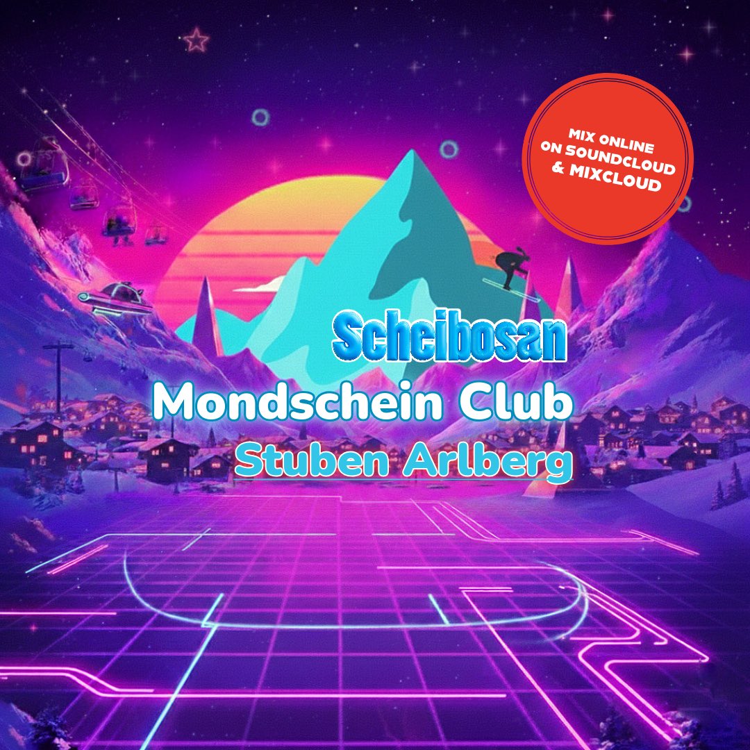 🌸New Mix online ! 
❄️My set at the beautiful Mondschein Club in the Hotel Mondschein in Stuben / Arlberg - Austria. The Club has a fat soundsystem in a complete wooden room. Very nice sound there.

🔴Listen > linktr.ee/Scheibosan

#Discohouse #House #Techhouse #Basshouse