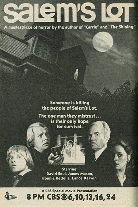 alucard8791's tweet image. "Salem's Lot"
#TobeHooper asi era el anuncio del estreno de esta mitica tv movie basada en el libro de #StephenKing