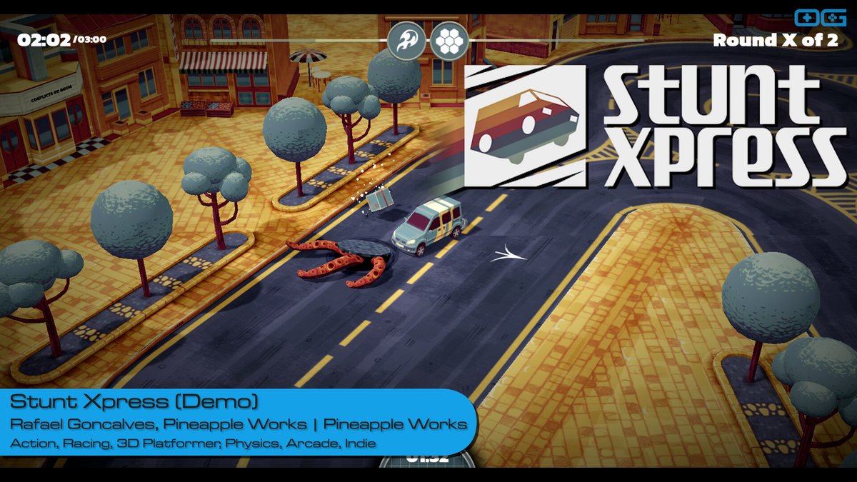 OverageGmngCom's tweet photo. OG plays Stunt Xpress (Demo)!
https://t.co/JxXLOBpUOo
Like & Sub!
@gonzelvis
@pineapple_works
#StuntXpress #racing #3D #platformer #physics #arcade #indieracers #IndieGameTrends #IndieWatch #IndieDev #GameDev #IndieGameDev #IndieGame #IndieGames #Gameplay #letsplay #gaming https://t.co/hY3rewZ9Rf