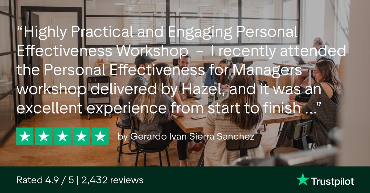 beststl's tweet image. Great to see #ManagementTraining making an immediate impact back in the workplace. Brilliant delivery from Hazel on our Personal Effectiveness for Managers workshop. Real skills, real confidence, backed by 2 years’ post‑course support.  #CPD #Trustpilot #ProfessionalDevelopment
