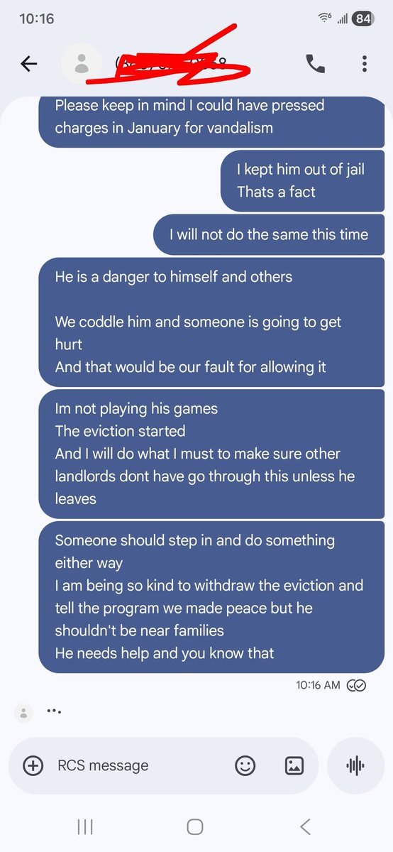 UltimateTrad8r's tweet image. Fun fun fun!
1 of my top 5 worst #tenants since 2017
And I have 110 units
Ive probably dealt with 1000 or so families, tenants since that time
First 3 texts are his care taker
Last one is him, his last name isnt chestnut!
#landlord #eviction already started 
#realestate