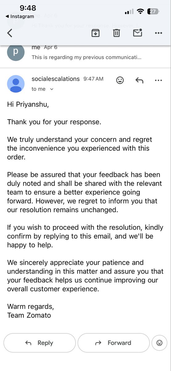 sp20131's tweet photo. @zomato @zomato @zomatocare @deepigoyal 
Mai last 5 days se  try kr raha hu issue ke regardi g but still not resolve https://t.co/sTGNVPaYCt
