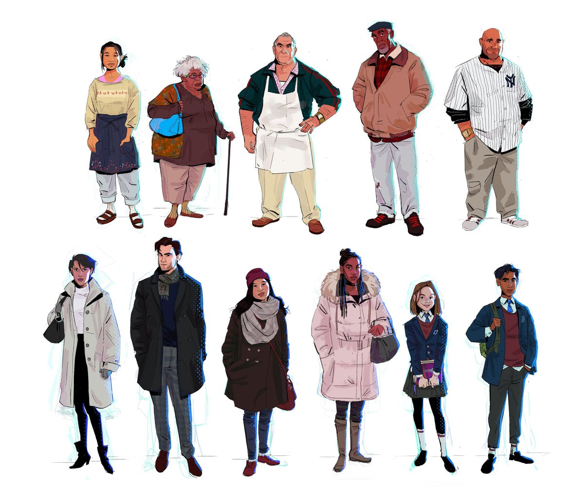 Art of Spider-Man: Into the Spider-Verse (part 1) →  buff.ly/CFvRqvB

#animation #conceptart #modelsheet #characterdesign #visdev