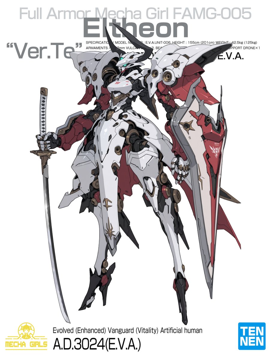 munou_ac's tweet image. Full Armor Mecha Girl
FAMG-005 Eltheon