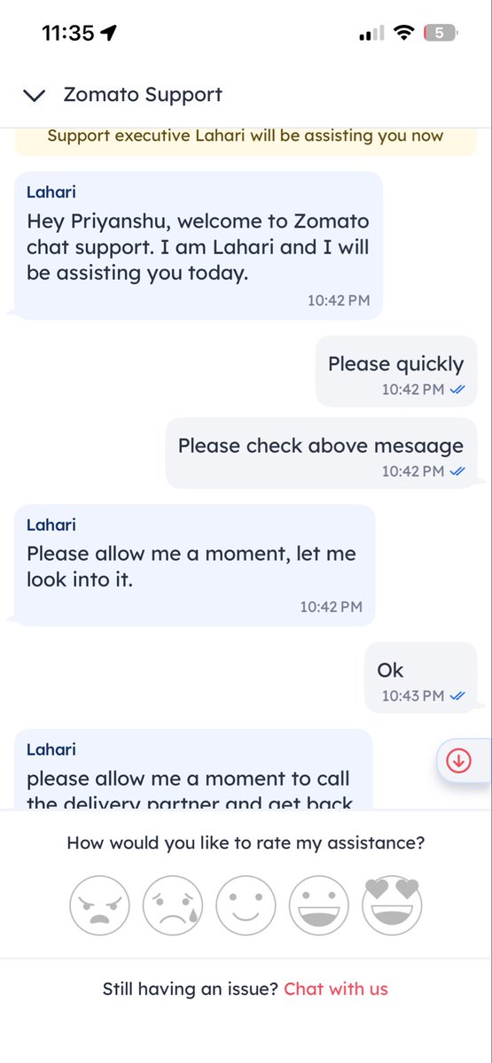 sp20131's tweet photo. @zomato @zomatocare @deepigoyal 
Is company ko ban kr dena chahiy for food delivery very bad service or iska ceo or Cheraman to pagal hai https://t.co/sls54J7FCc