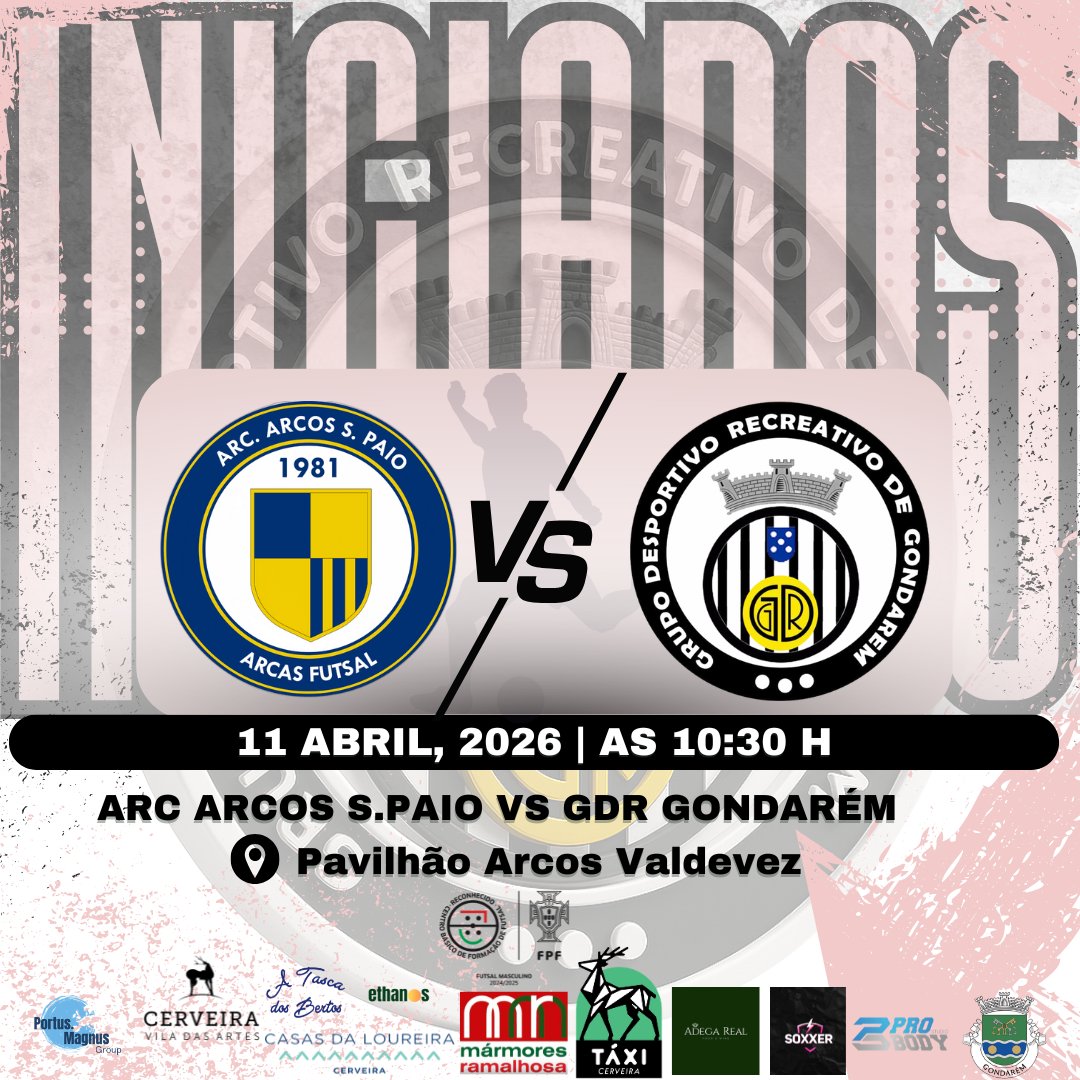 Os nossos jovens este fim de semana jogam contra o ARC Arcos S. Paio. Vamos apoiar os nossos Iniciados em mais um desafio!

Força Gondarém! 
#GDRGondarém #IniciadosGDR