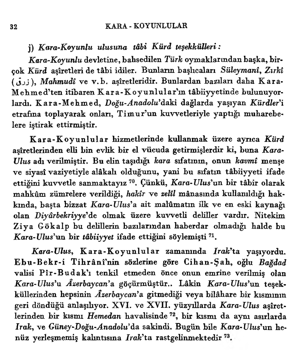 ixbaran_yqryosv's tweet photo. Kara Ulus adıyla Karakoyunlulara tabii olan Kürt aşiretleri. Faruk Sümer'in kitabından. https://t.co/HODLwBrWk1