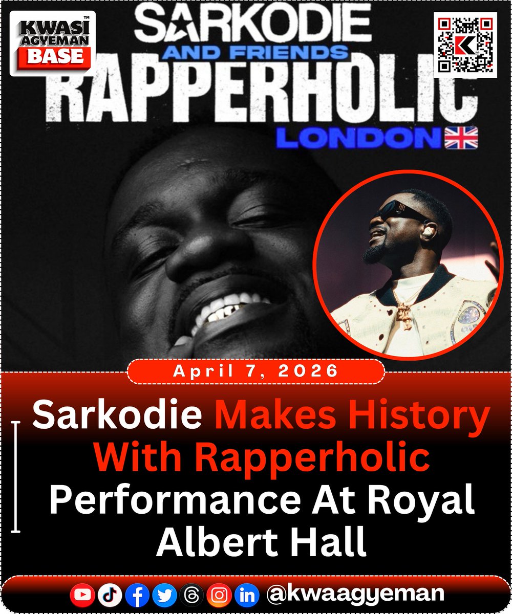 Sarkodie earns global attention after taking Rapperholic to the iconic Royal Albert Hall in London. Details in the comments.
#kwasiagyeman #KabaseNews #DiESN
Ewurama Biney Stonebwoy Royal Emerald Vincent Kompany KasoaOldMarket The NDC details here
👉 bit.ly/3Qa8d7v