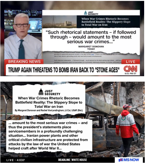 When War Crimes Rhetoric Becomes Battlefield Reality: the Slippery Slope to Total War on Iran