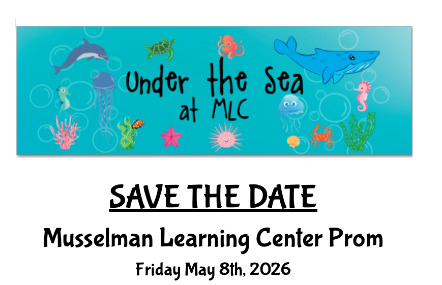 MusselmanLC's tweet photo. Our favorite time of the year here at MLC is right around the corner. Please join us on Friday, May 8th for our Musselman Learning Center Kindergarten Prom! Prom will take place in the MLC gym. More details to follow, please keep an eye out for additional information. https://t.co/PLRr80Ab26