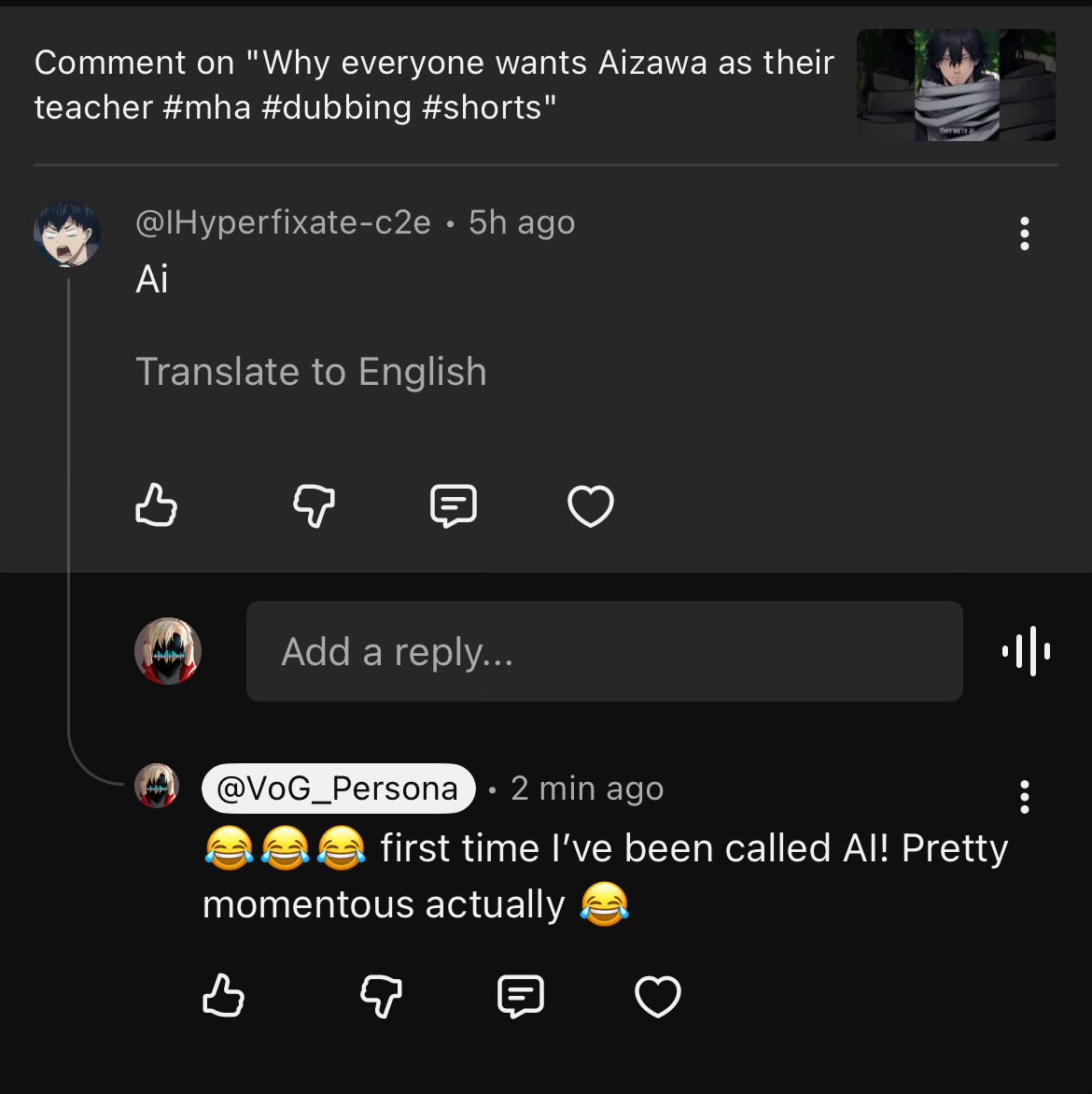 VoG Persona tweet media