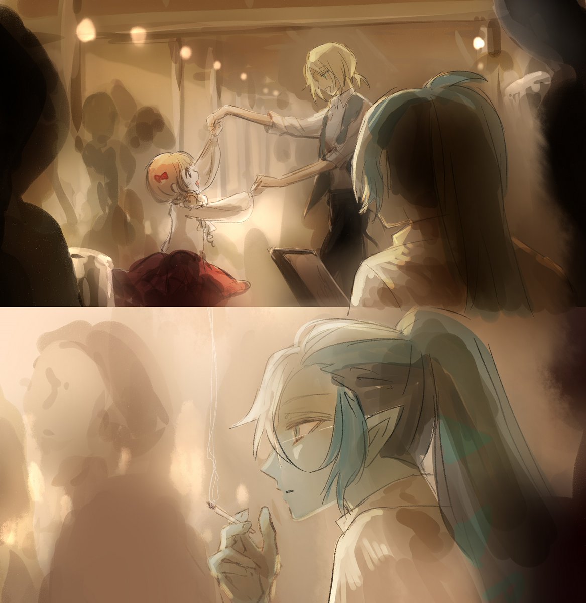 바닐라 꼬시기 위해서 3등실 손님으로 변장해서 3등실 파티에 찾아간 공작님....................................................
바닐라는 그것도 모르고 진짜 3등실 손님인줄알고..하룻밤을 같이 했는데..ㅠㅠ