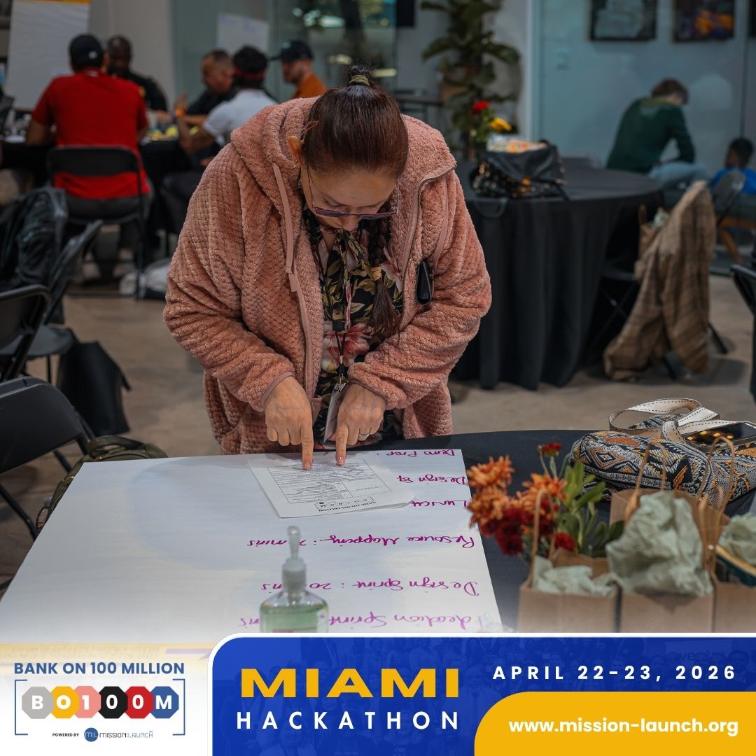 mission_launch's tweet photo. 🔗Progress depends on who is part of the conversation.

Miami Hackathon 2026 brings people together to explore how opportunity can expand for individuals with records.

📍16401 NW 32nd Avenue, Miami Gardens, FL
🗓️April 22–23
🎟️https://t.co/9DmoYUxjZL

#BankOn100MillionMiami 🌴🚀 https://t.co/yK3ph18Rt7