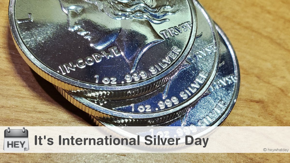 HeyWhatDay's tweet image. It's International Silver Day! 
#InternationalSilverDay #SilverDay #SilverCoins