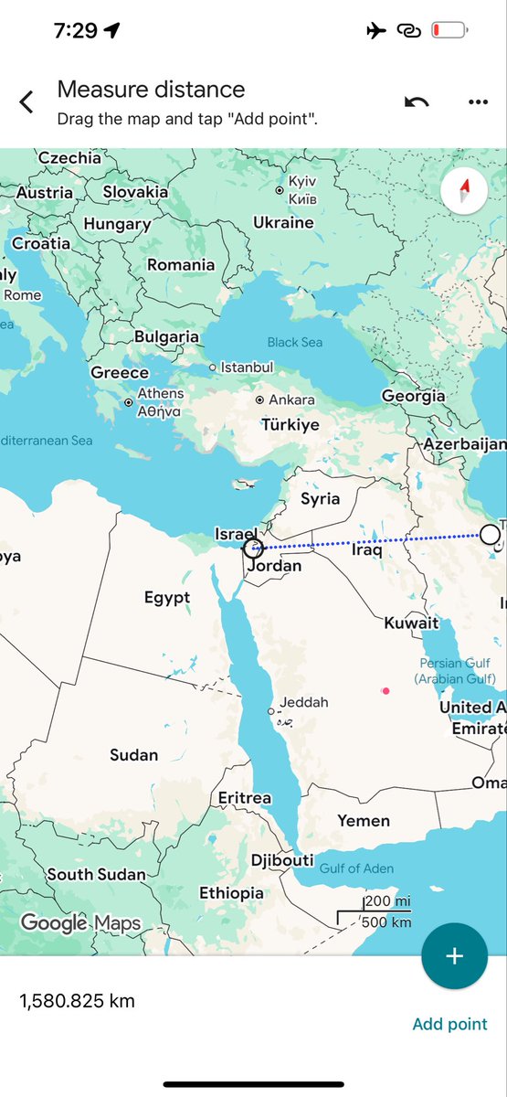 omer2396's tweet photo. @QaimKhanisays Tehran to Jubail is roughly 1000km while Tel Aviv is 1500 km. Atleast do some research before spreading propaganda. https://t.co/isyxyXvBkn