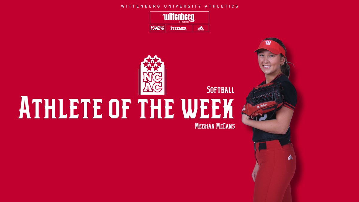 WittAthletics's tweet photo. Records broken = @NCAC awards earned! Congrats to Elijah Simmons (Track &amp; Field) and Meghan McCans (Softball), both of whom have earned NCAC weekly awards in recognition of their outstanding performances. Read more: https://t.co/lyK7JbhIrY #TigerUp https://t.co/h75AgjM0mc
