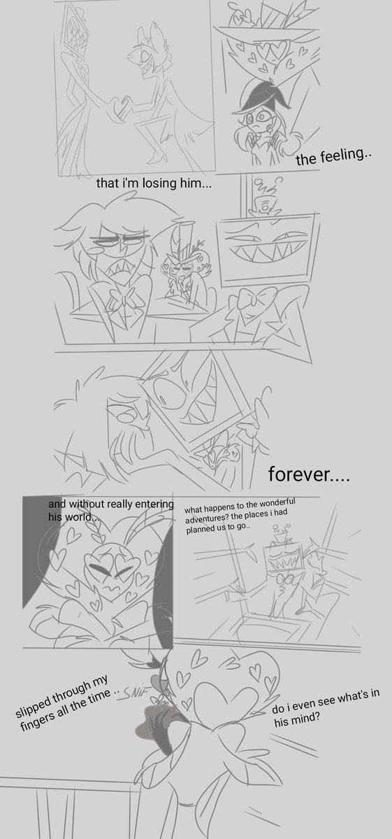 Prova1234x's tweet image. HAZBIN HOTEL COMIC: 
SLIPPED through my FINGERS
#voxval #staticmoth #hazbinhotelcomic #hazbinhotelfanart #hazbinhotel