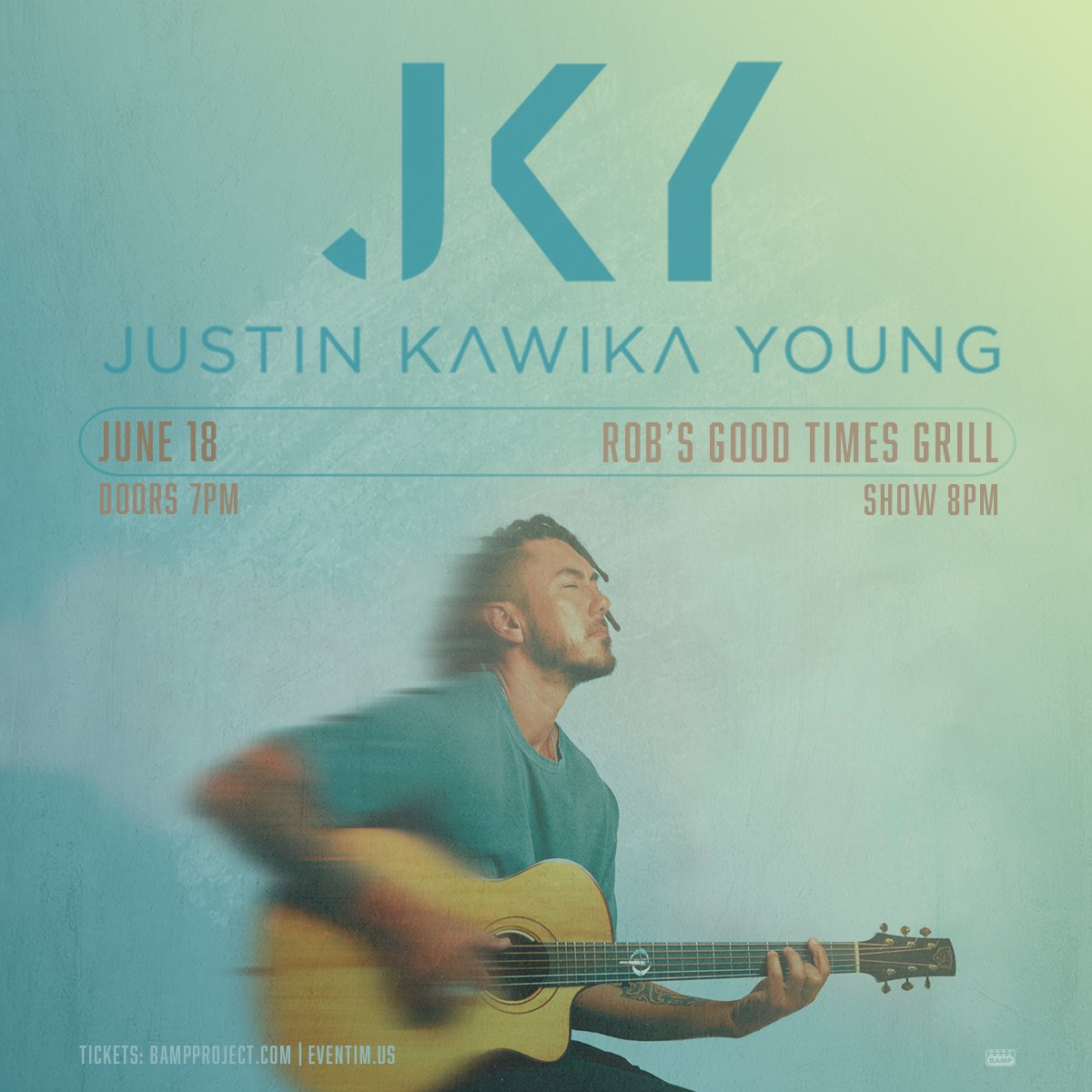 bamparmy's tweet photo. JUST ANNOUNCED ☀️@justinyoung is bringing the chill summer vibe to Kaua’i at Rob’s Good Times Grill on June 18! Don’t miss your chance to get tickets at https://t.co/mOTqEFOdpy when they drop this Friday, April 10 at 10AM 🎫 https://t.co/a7bLehu8nJ