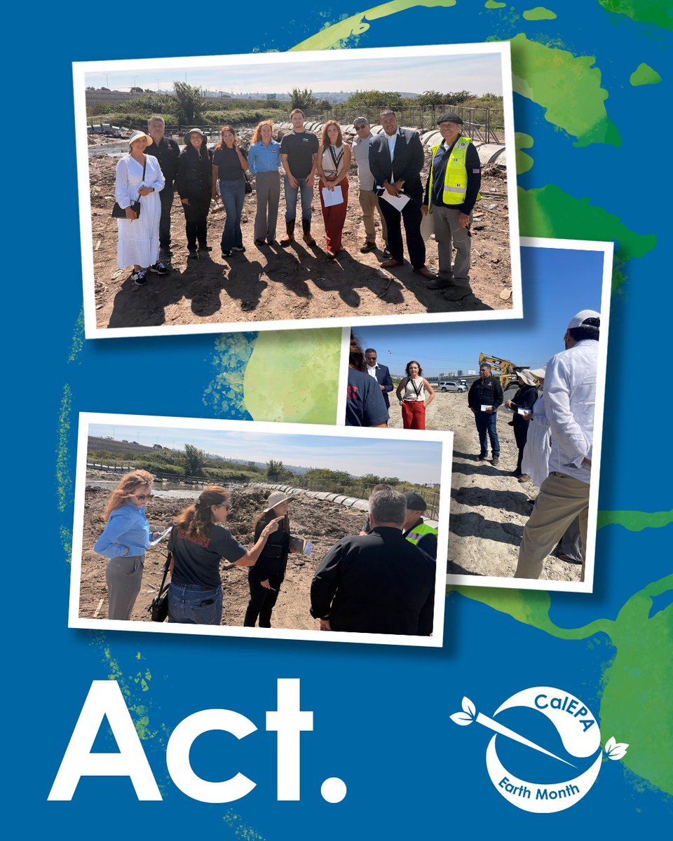 CaliforniaEPA's tweet image. CalEPA is taking action across borders with a delegation visit from Baja Mexico to implement a collaborative work plan and exchange information addressing waste management practices, vehicle emissions and the Tijuana River. #Act #Amplify #Save #EarthDay