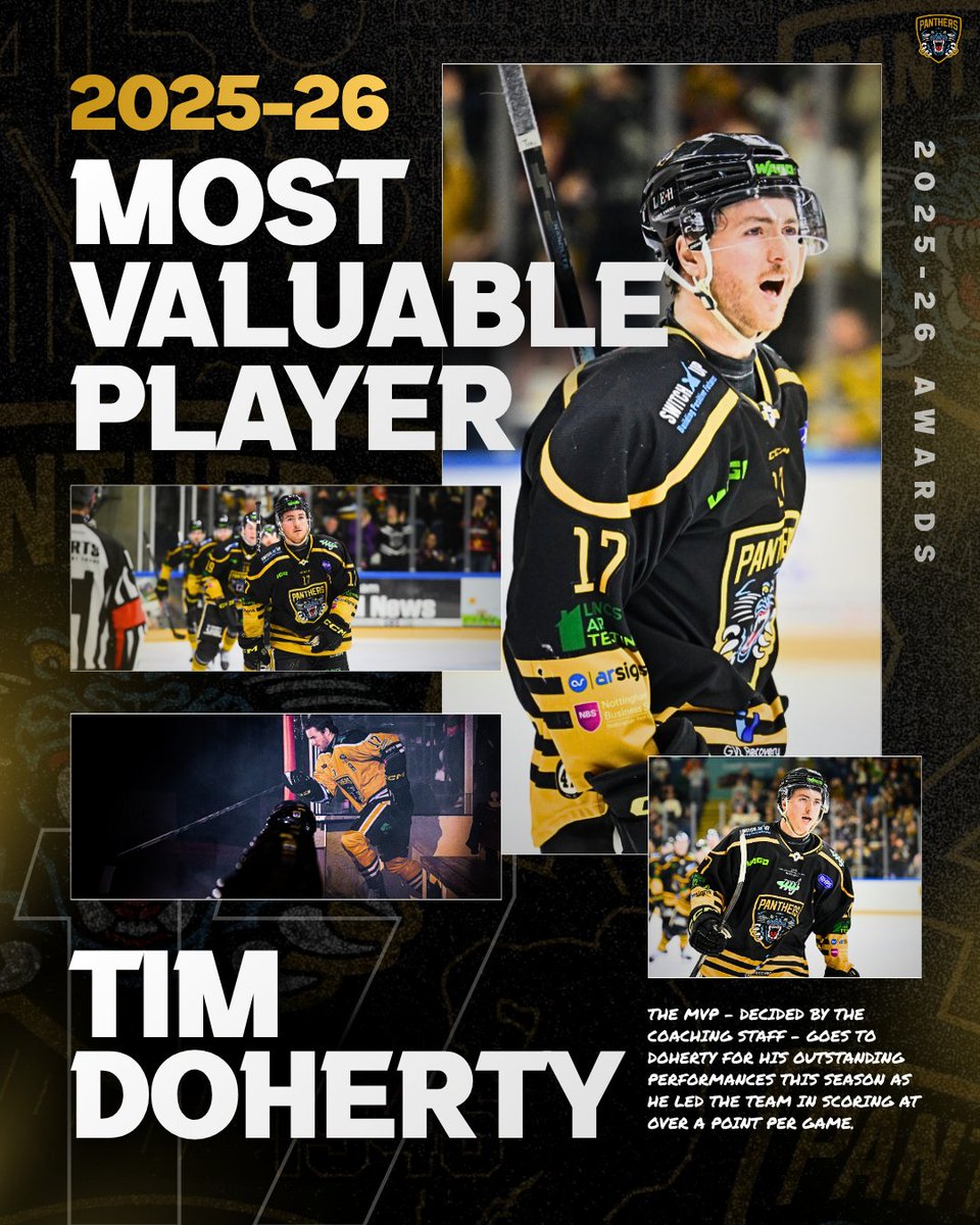 PanthersIHC's tweet photo. The difference maker, 2025-26 MVP - Tim Doherty. 😼🏆 https://t.co/Svx2op2G1R