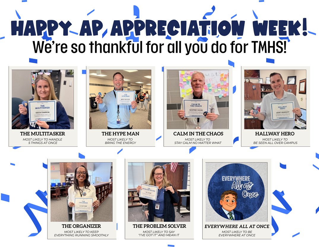 To celebrate AP Appreciation Week, our amazing APs were awarded with a button and certificate with the nicknames our staff voted on! True to form, Sherman was impossible to track down, but we'll get him soon!  #BECATS