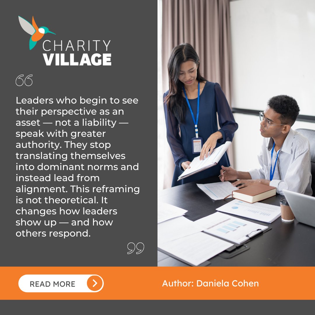 CharityVillage's tweet image. 📢 The #leadership ceiling we’re not talking about.

In this #article, Daniela Cohen - @da_cohen, Founder of Transformative Conversations, delves into the specifics and discusses the confidence shift that changes everything. ⬇️

okt.to/rQ5Tfe