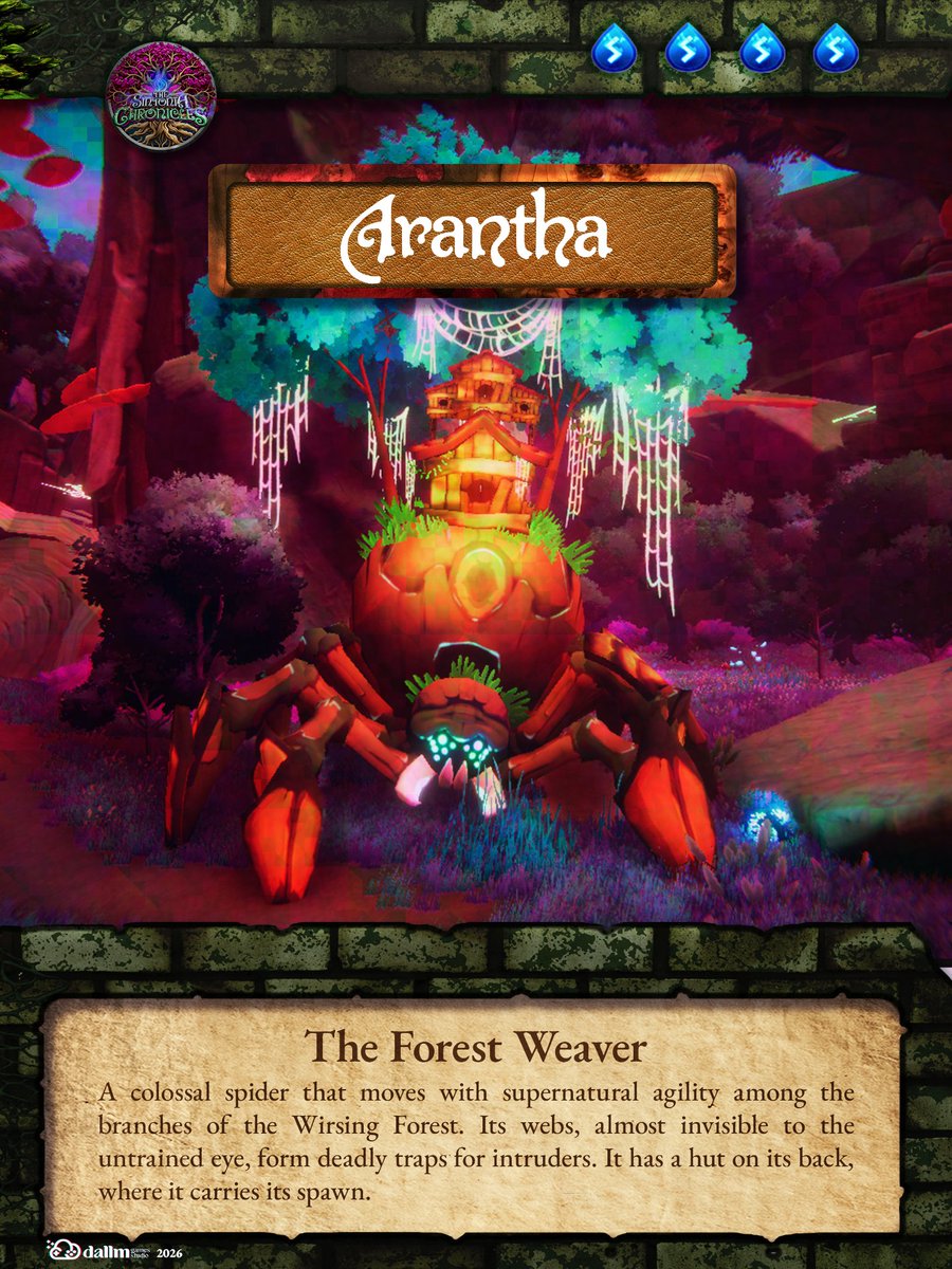 DallmGames's tweet photo. Meet the forest weaver, anxious to encounter her in the Wirsing's forest?
#gamedevbr #indiegame #indiedev #videogame #jogos #games https://t.co/iAq9d8vL3M