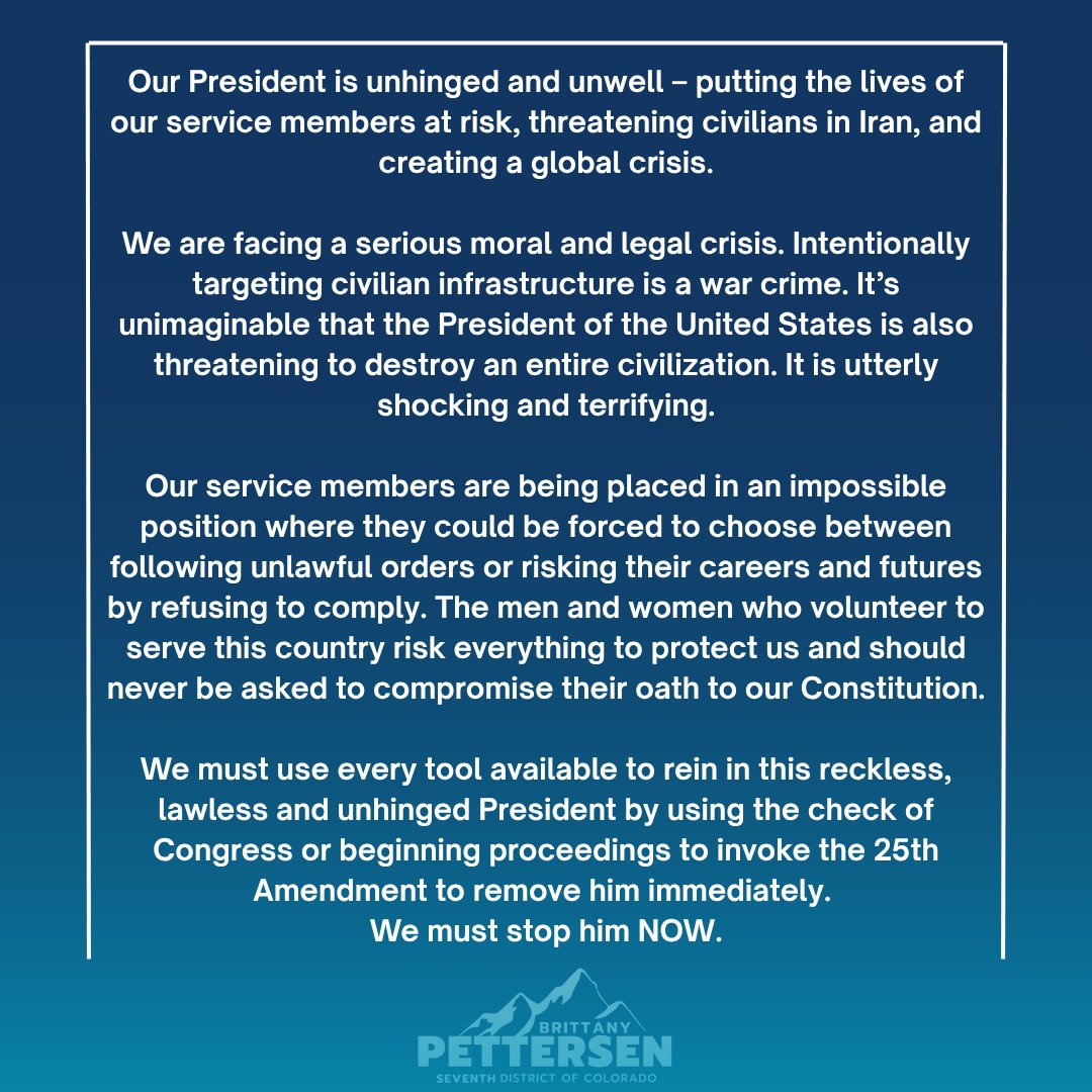 U.S. Rep. Brittany Pettersen tweet media