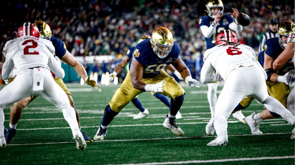 AaronWilson_NFL's tweet image. Notre Dame @NDFootball offensive tackle Aamil Wagner (6-6, 306, 5.01 speed #NFLCombine, team captain, zero penalties fewest among #NFLDraft tackle prospects) 2.4 % pressure rate allowed on drop-back sets, 34 1/2 inch arms, two-year starter) has met in-person with #Saints formal,