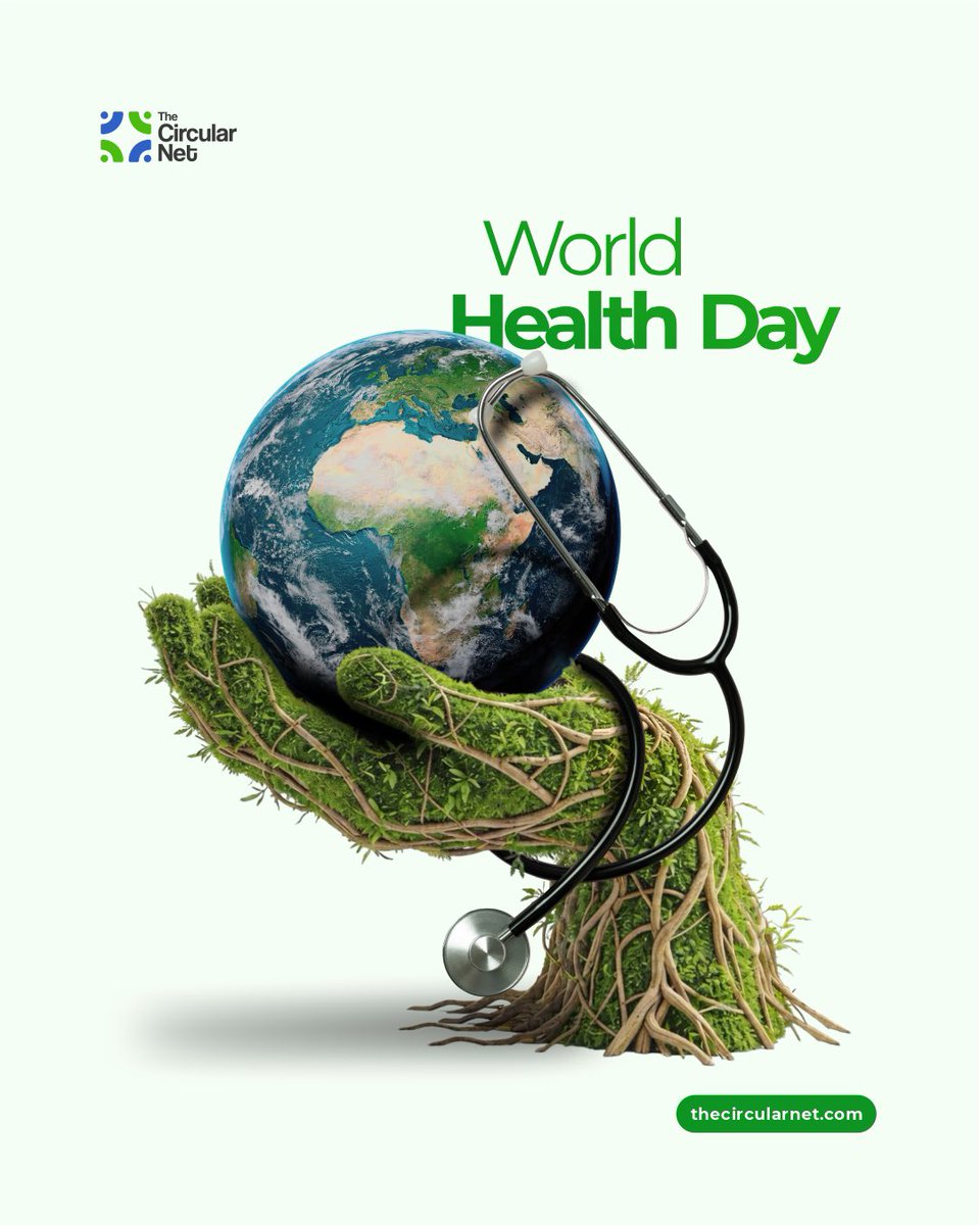 thecircularnet's tweet image. Our planet’s health is our health 🌍💚
This World Health Day, let’s commit to choices that heal both people and the planet. 

#TCN #SustainableLiving #WorldHealthDay