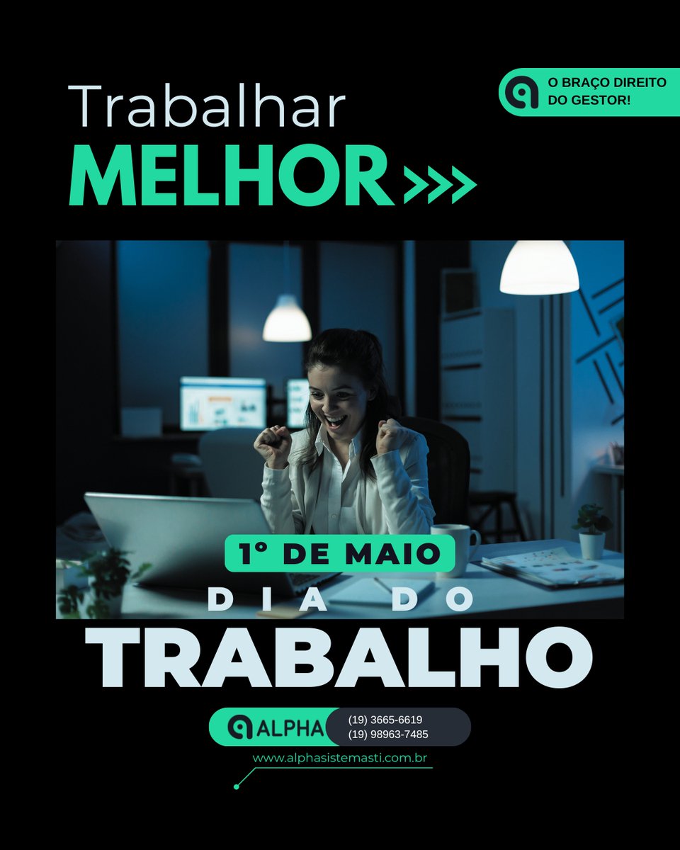alphasistemasti's tweet photo. No Dia do Trabalho, reforçamos a importância de soluções que simplificam processos, reduzem retrabalho e ajudam profissionais a focarem no que realmente importa: gerar resultados e fazer as empresas evoluírem. Feliz Dia do Trabalho!
@alphasistemasti O braço direito do gestor! https://t.co/pyGfYW5qsV
