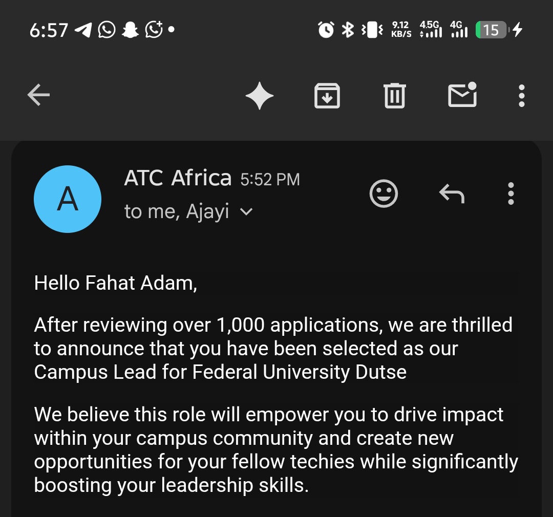 King_Farhard's tweet photo. I’m excited to share that I’ve been selected as a Campus Lead! 🎉

Grateful for this opportunity to represent my campus, grow as a leader, and collaborate with an amazing community of talented individuals across different institutions.
@atcafricahq
#CampusLead #atcafrica #fud https://t.co/SNRhjcOqBD