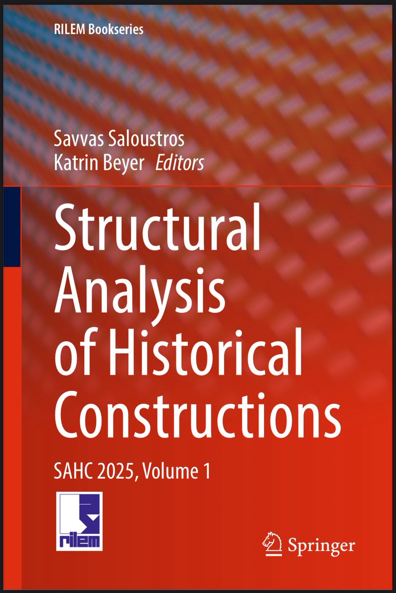 CTarteso's tweet image. 📚 Nuevo trabajo publicado por nuestro compañero @ElAntiguoMundo en el volumen ‘Structural Analysis of Historical Constructions’ de la editorial #Springer, junto a Omar Kassab, Manuel Fortea y Linda Chapon, sobre las bóvedas de adobe en el Antiguo Egipto 🧱
