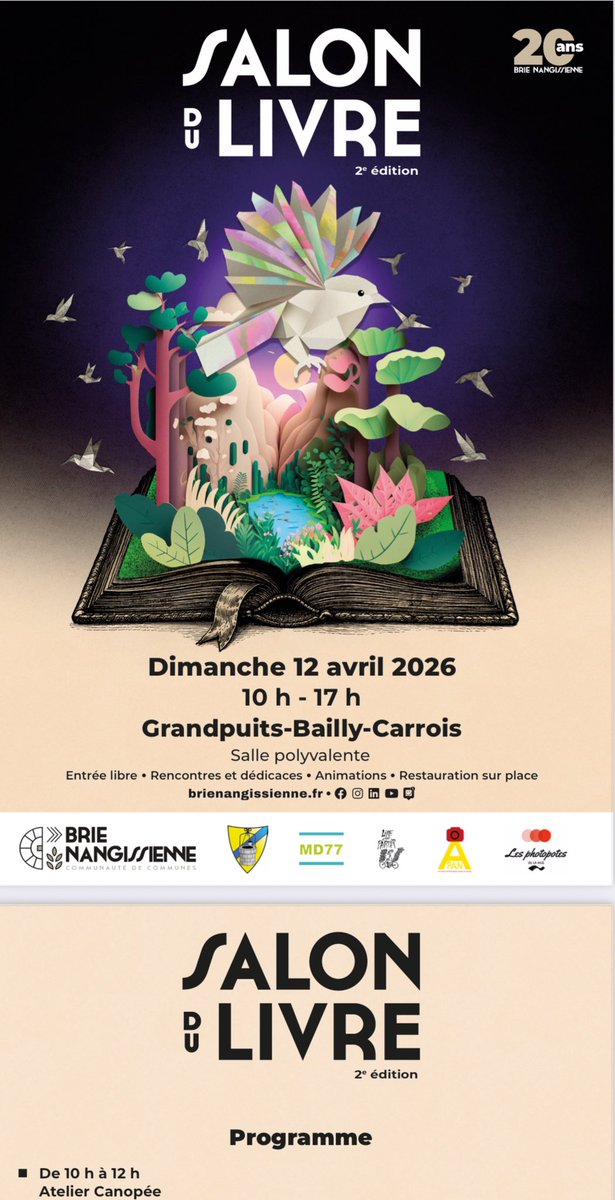 Verobrule's tweet photo. Et si vous pensiez à vos lectures pour les vacances ? Prochain rendez-vous, dimanche 12 avril à Grandpuits !!! https://t.co/AwvwMZWAlS