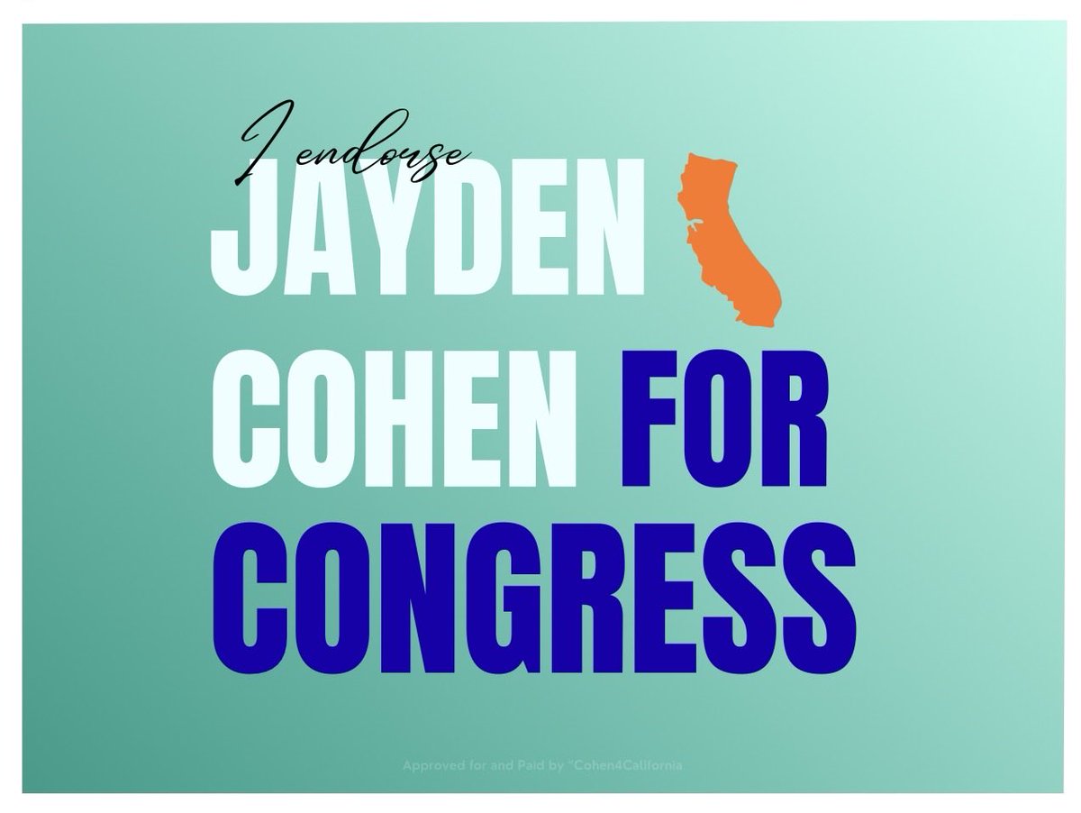 Yall already know the deal.

I’ve thought about it for weeks, and it’s about time I re-enter the race for Congress.

Let’s alter the course of the House, ensuring every district represented gets the chance to thrive in these United States of America 🇺🇸 

#COHEN4CALIFORNIA 💪🤍
