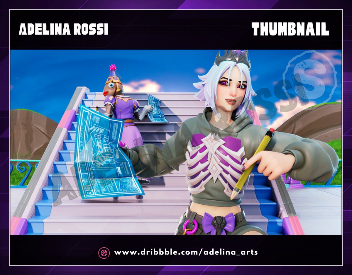 Fortnite thumbnail 👾 Focused on color and glow.

If anyone need/looking for someone Graphic designer, GFX artist, who do/make Logo, Banner, Thumbnail, Emotes, Sub badges, Overlay, Kick/Twitch packages, Stream Revamp/Branding, Illustration, 2D/3D Animation with UNLIMITED REVISION